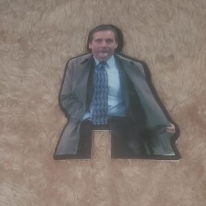 Funny Michael Scott The Office light switch cover Novelty Sticker Unused